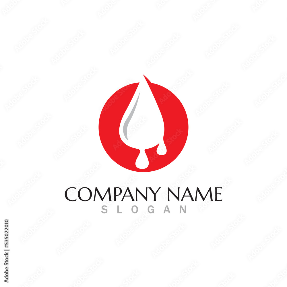Blood drop donor vector icon Blood drop donor vector icon