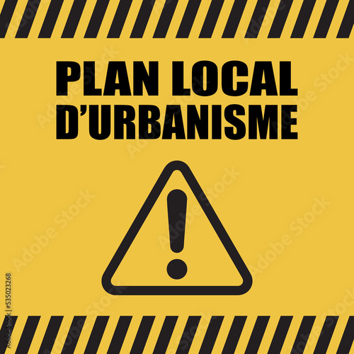 Logo plan local d'urbanisme.