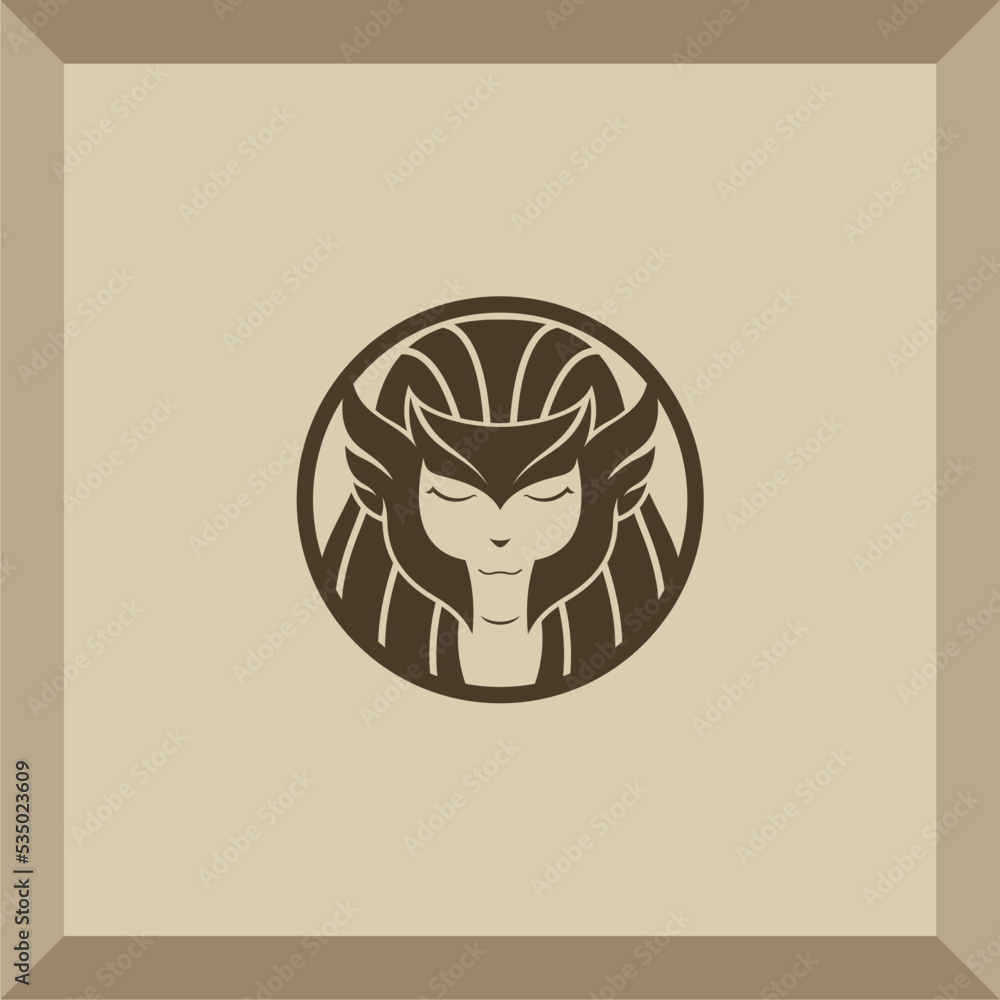 simple valkyrie logo for symbol or icon simple valkyrie logo for symbol or icon