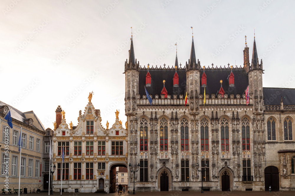 Bruges City Hall on the Burg square