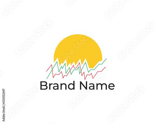 Morning Stock market logo design