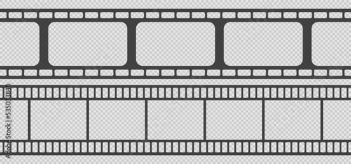 Set of seamless film strips