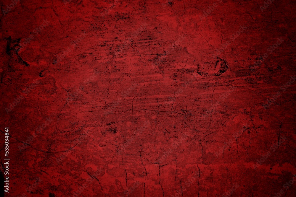 Obraz premium Background from high detailed fragment stone red wall,Vintage wall in industrial building with light from angle, classic red dark slate background, old textured background, red cement wall with dark t