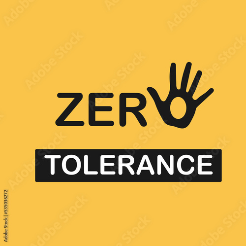 Conceptual . Social problems of humanity. Stop zero tolerance.
 photo