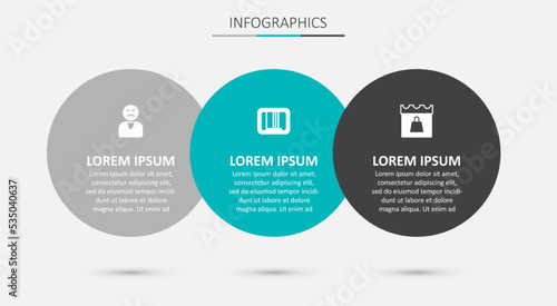 Set Barcode, Angry customer and Shopping day. Business infographic template. Vector