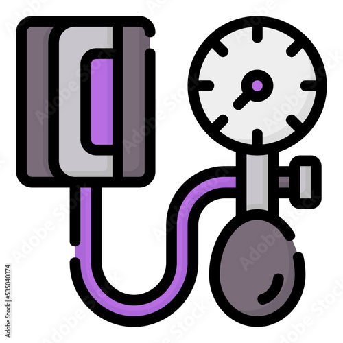 blood pressure line color icon