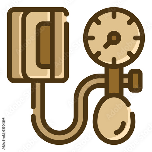 blood pressure two tone icon