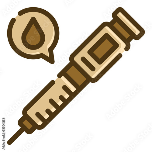 insulin two tone icon