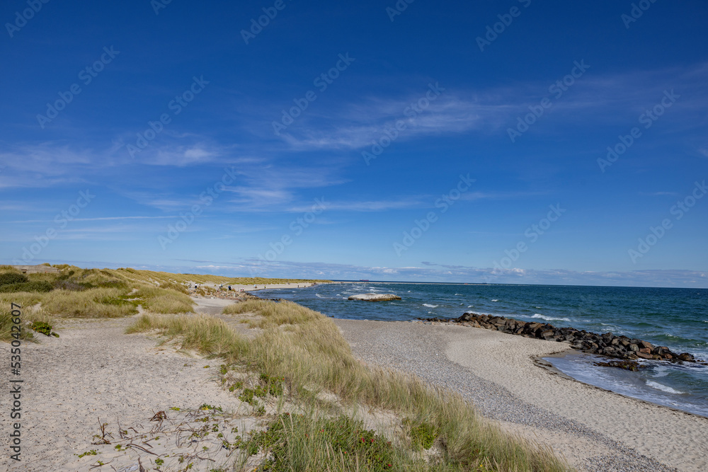 Skagens Odde, English  Scaw Spit or The Skaw)is a sandy peninsula   the northernmost area of Vendsyssel in Jutland, Denmark.,Europe