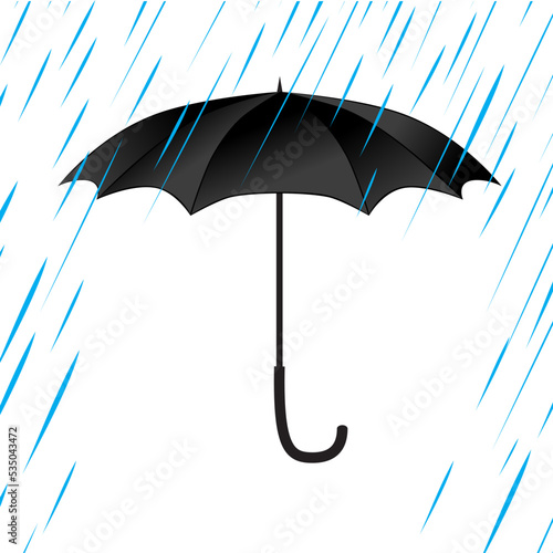 Umbrella protection from rain vector icon