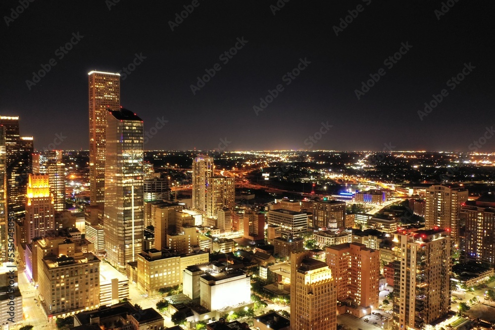 Naklejka premium Houston Night