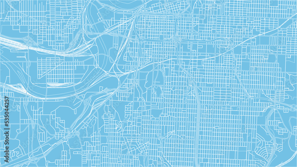 Digital web background of Kansas City. Vector map city which you can scale how you want.