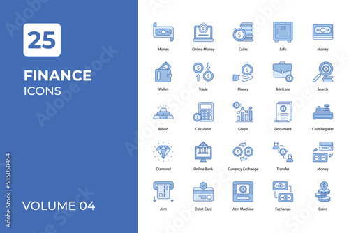 Finance icons collection.