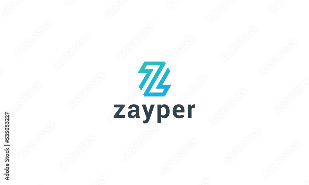 Letter z creative modern technological logo Letter z creative modern technological logo