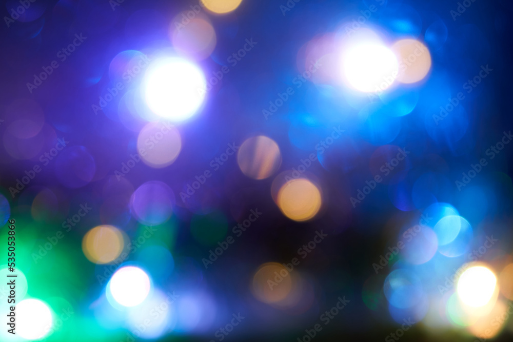 Christmas lights in blurred background. Christmas lights in blurred background.