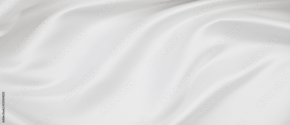Obraz premium White silk fabric