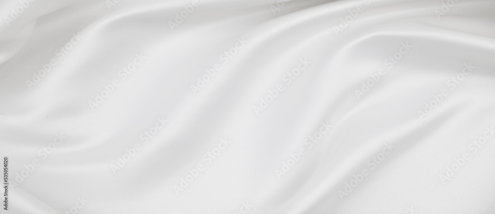 White silk fabric