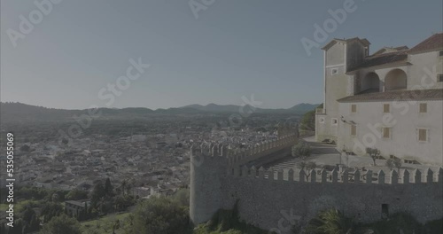 Castillo Santuari de Sant Salvador 50fps (Formato D-log para edición y corrección de color profesional) photo