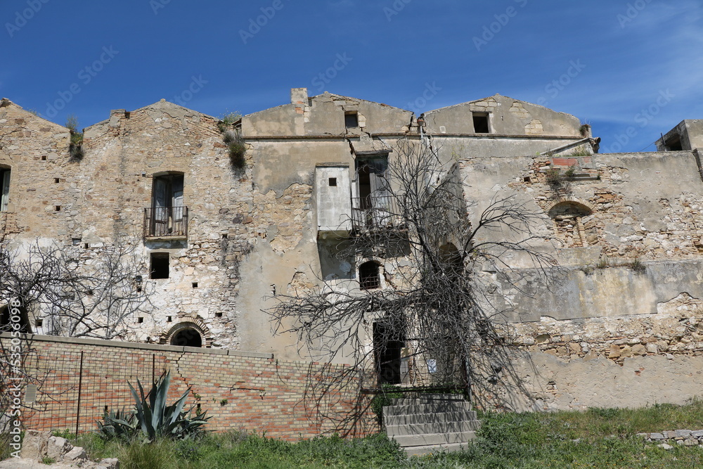 Destroyed ghost town of Craco in Italy