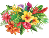 Arrangement from tropical flowers