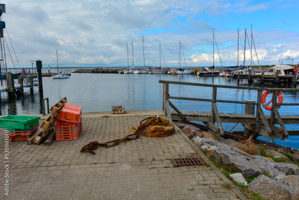 A small harbor on the island of Poel, near Timmendorf Strand on the Baltic Sea, Germany