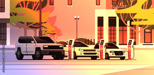 electric transport charging battery vehicles at recharging power station charger EV management sustainable transport