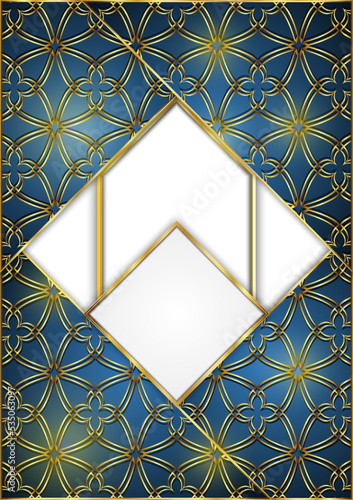 Golden luxury background blank for design.