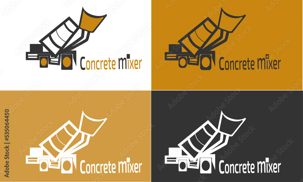concrete mixer logo