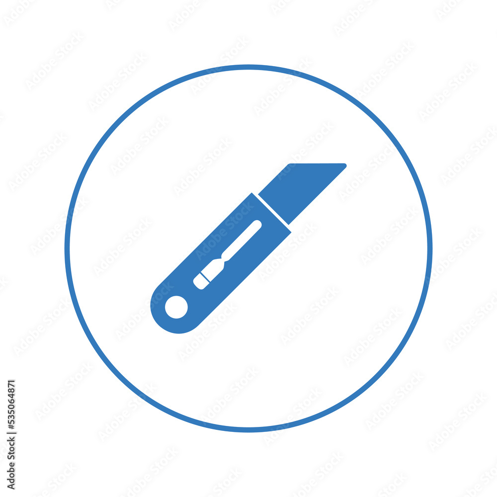 Entry cutter blade tool icon | Circle version icon | Entry cutter blade tool icon | Circle version icon |