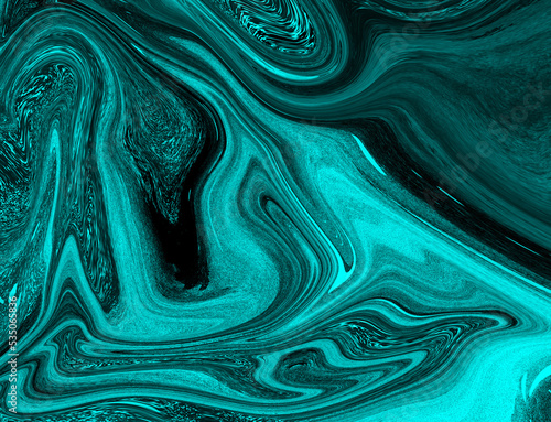Vivid blue aqua-themed liquify abstract background wallpaper 