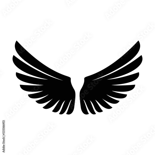 Wings. Wing icon. Wing logo design. Wing vector design illustration. Wing icon sign. Animal wing design conceptual on white background.