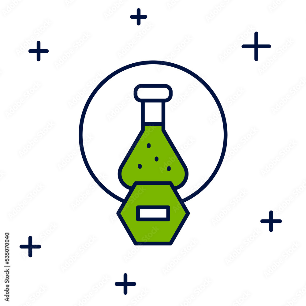 Filled outline Test tube and flask chemical laboratory test icon isolated on white background. Laboratory glassware sign. Vector Filled outline Test tube and flask chemical laboratory test icon isolated on white background. Laboratory glassware sign. Vector