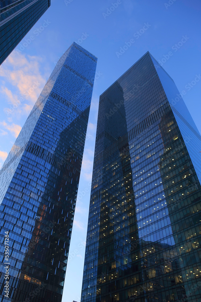 Glass Facades of Modern Business Center