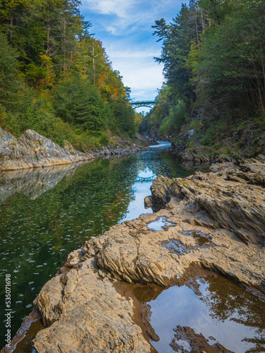 Quechee Gorge in early fall