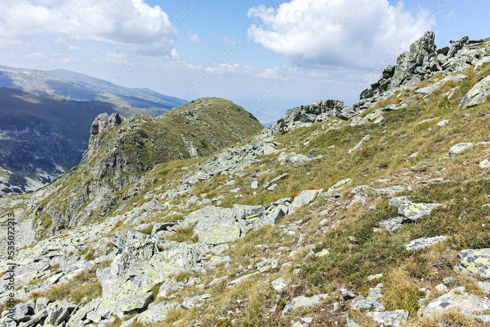 Summer landscape of Rila Mountain near Lovnitsa peak, Bulgaria