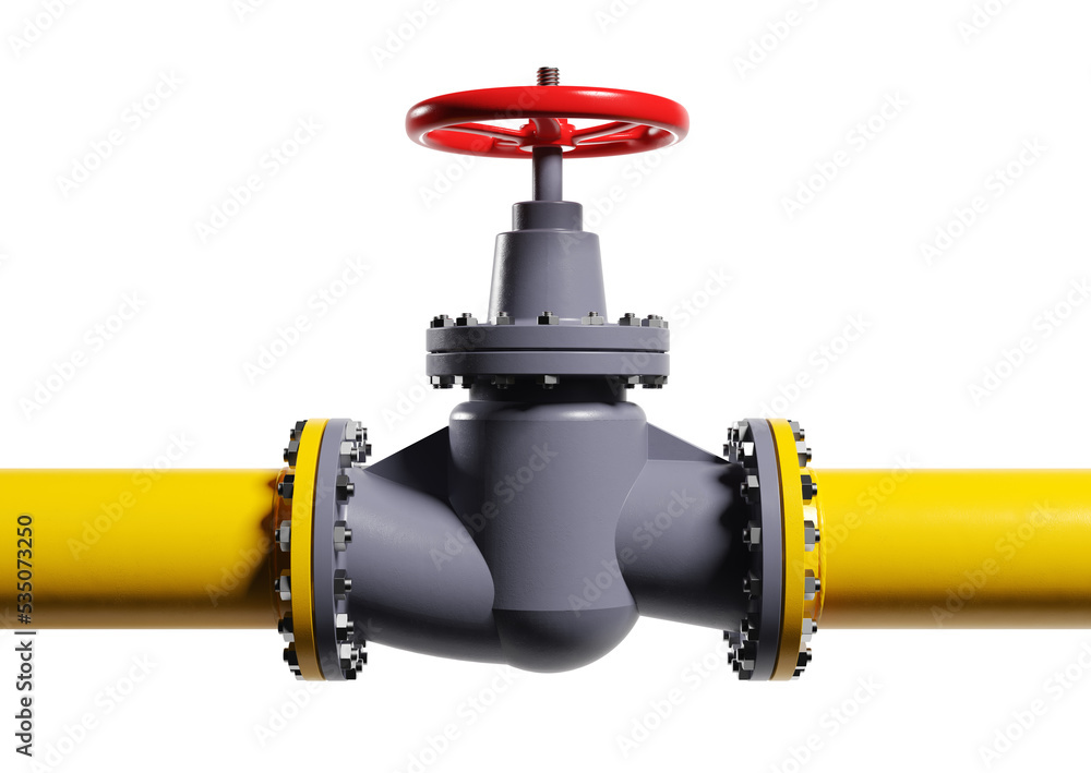 Gas pipeline with gas tap. Gas pipes, gas factory, storage. Gas pipeline with gas tap. Gas pipes, gas factory, storage.