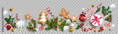 Cheerful holiday with gingerbread