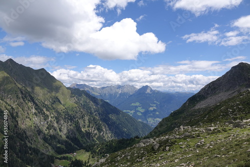 Blick zu den Sarntaler Alpen