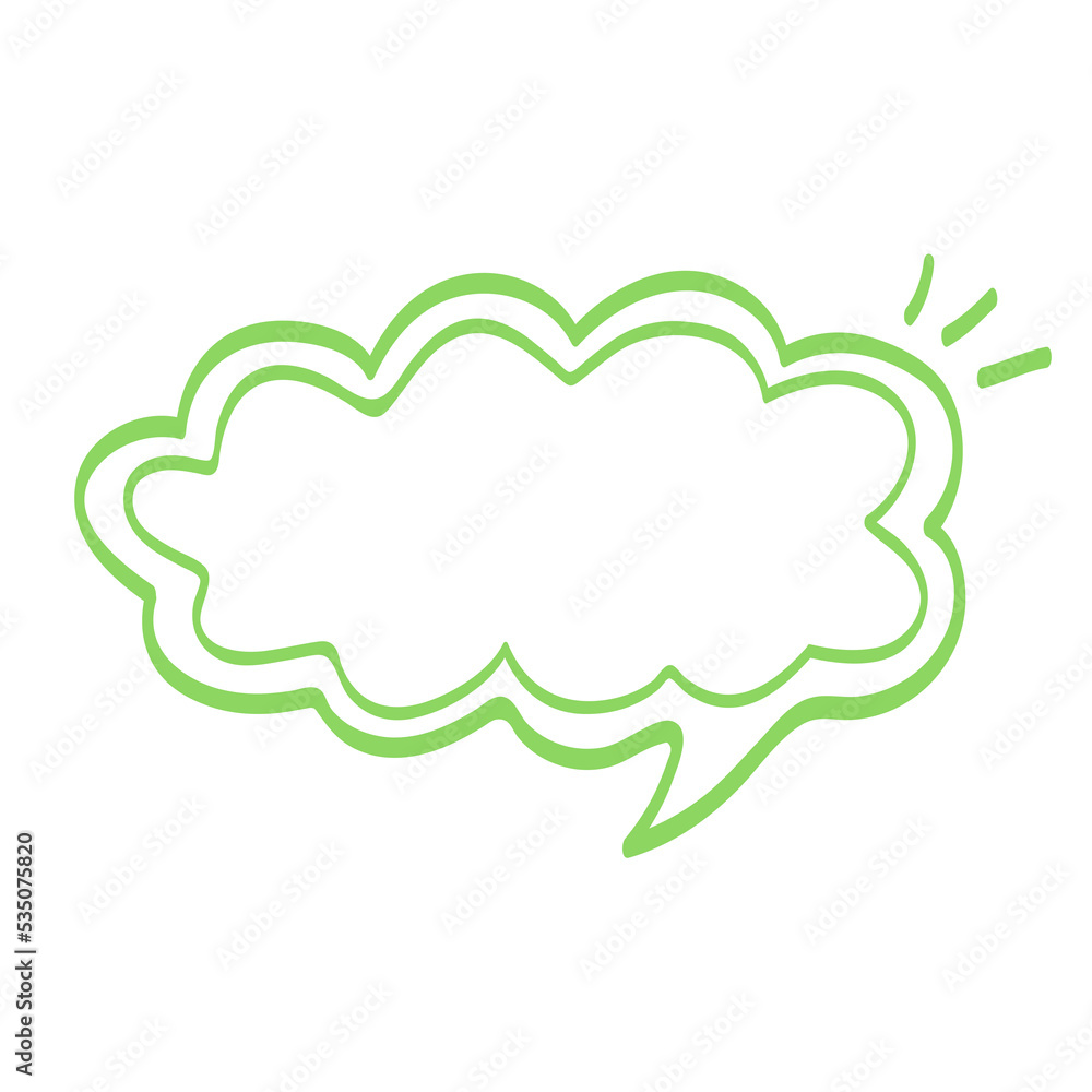 Outline speech bubble. Transparent PNG. Outline speech bubble. Transparent PNG.