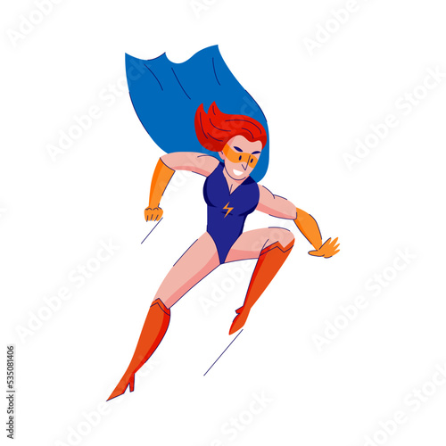 Superhero Flat Illustration
