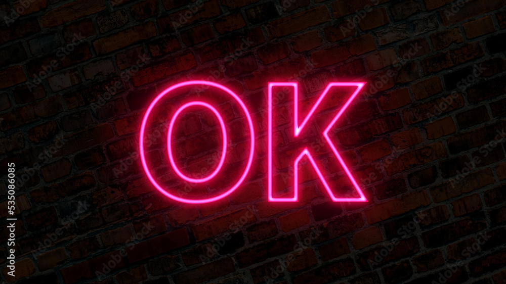 Ok neon sign wallpaper background Ok neon sign wallpaper background