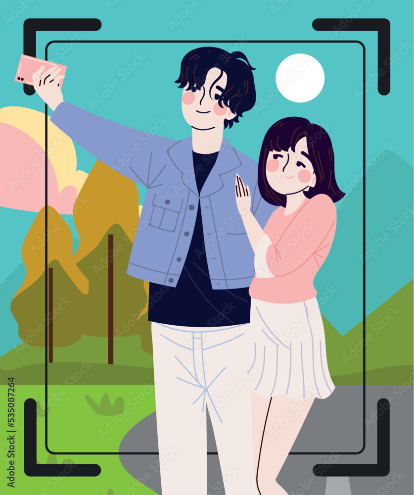 Obraz premium picture of couple korea