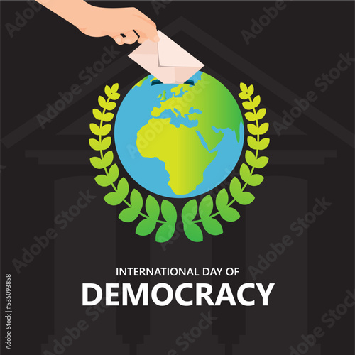 International day of democracy. A day to spread awareness of democracy.