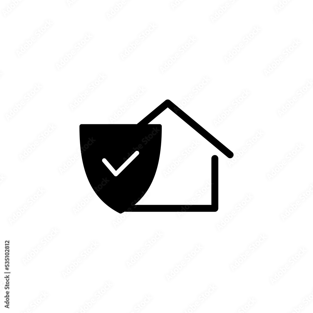 home insurance icon vector for web and mobile app. home protection sign and symbol home insurance icon vector for web and mobile app. home protection sign and symbol