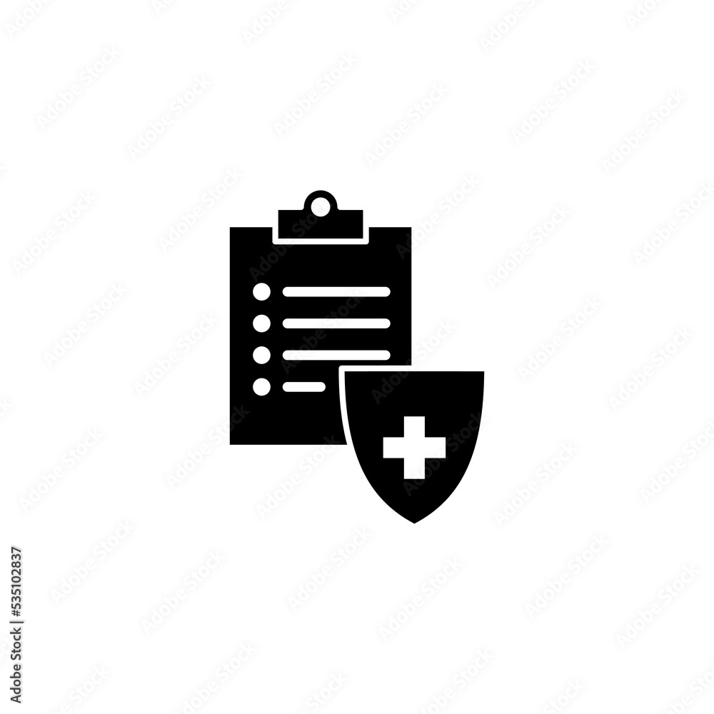 Medical insurance icon vector for web and mobile app. health insurance sign and symbol Medical insurance icon vector for web and mobile app. health insurance sign and symbol