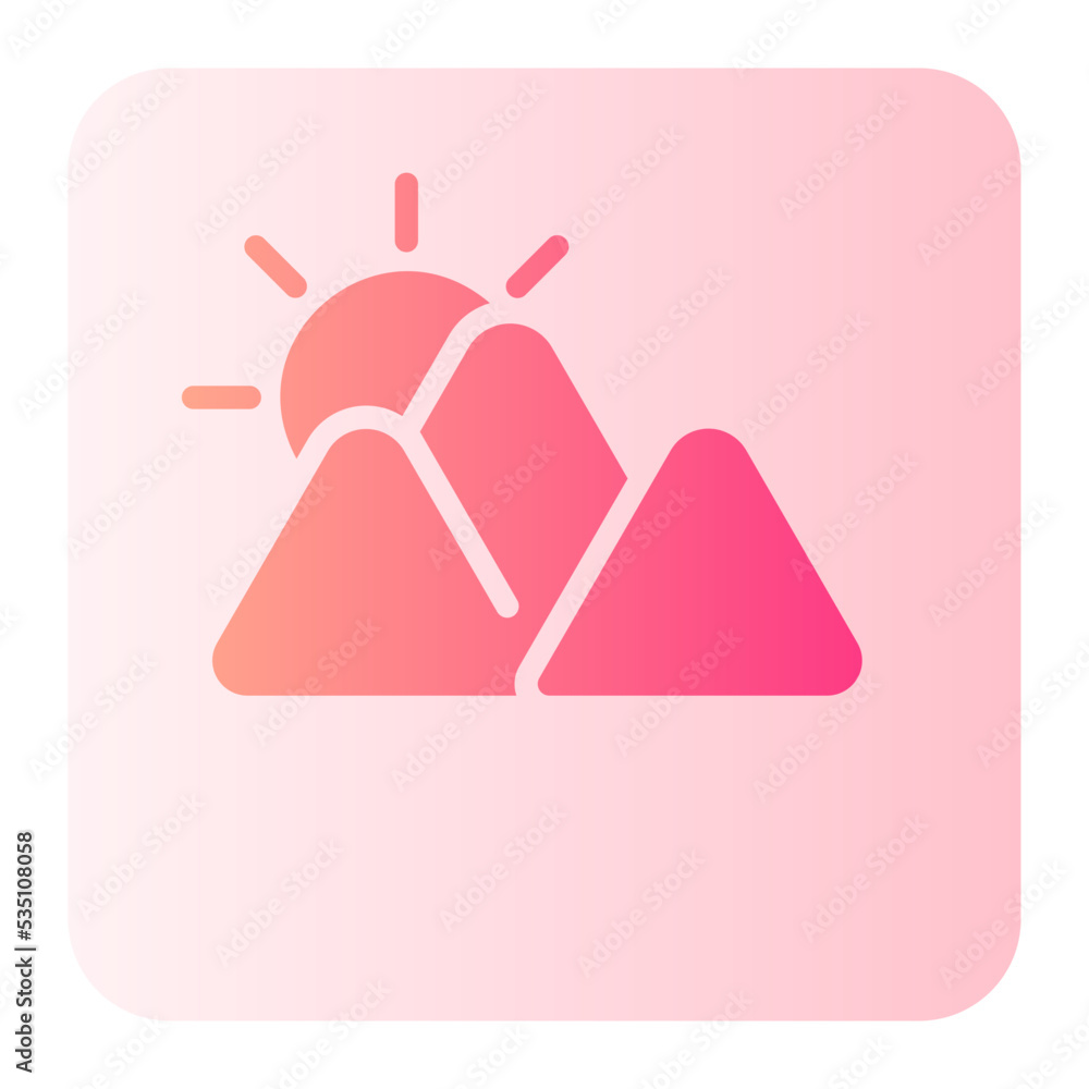 sunrise gradient icon