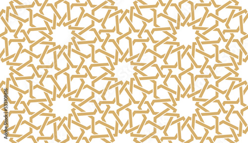 Seamless pattern in authentic arabian style. photo