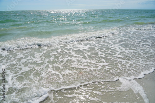 Beautiful Sanibel island beach in Fort Myers, Florida, USA photo