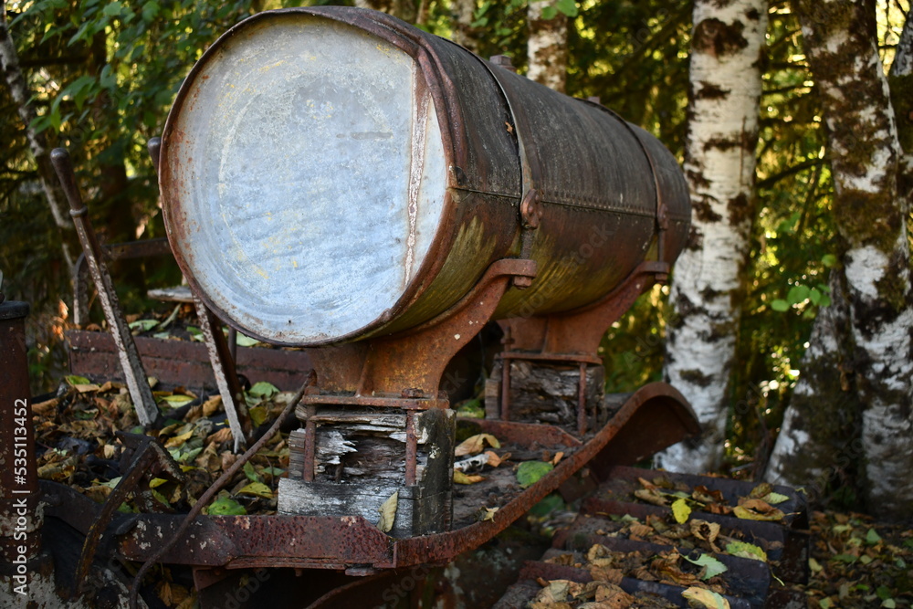 gravity fed fuel tank on old tracor gravity fed fuel tank on old tracor