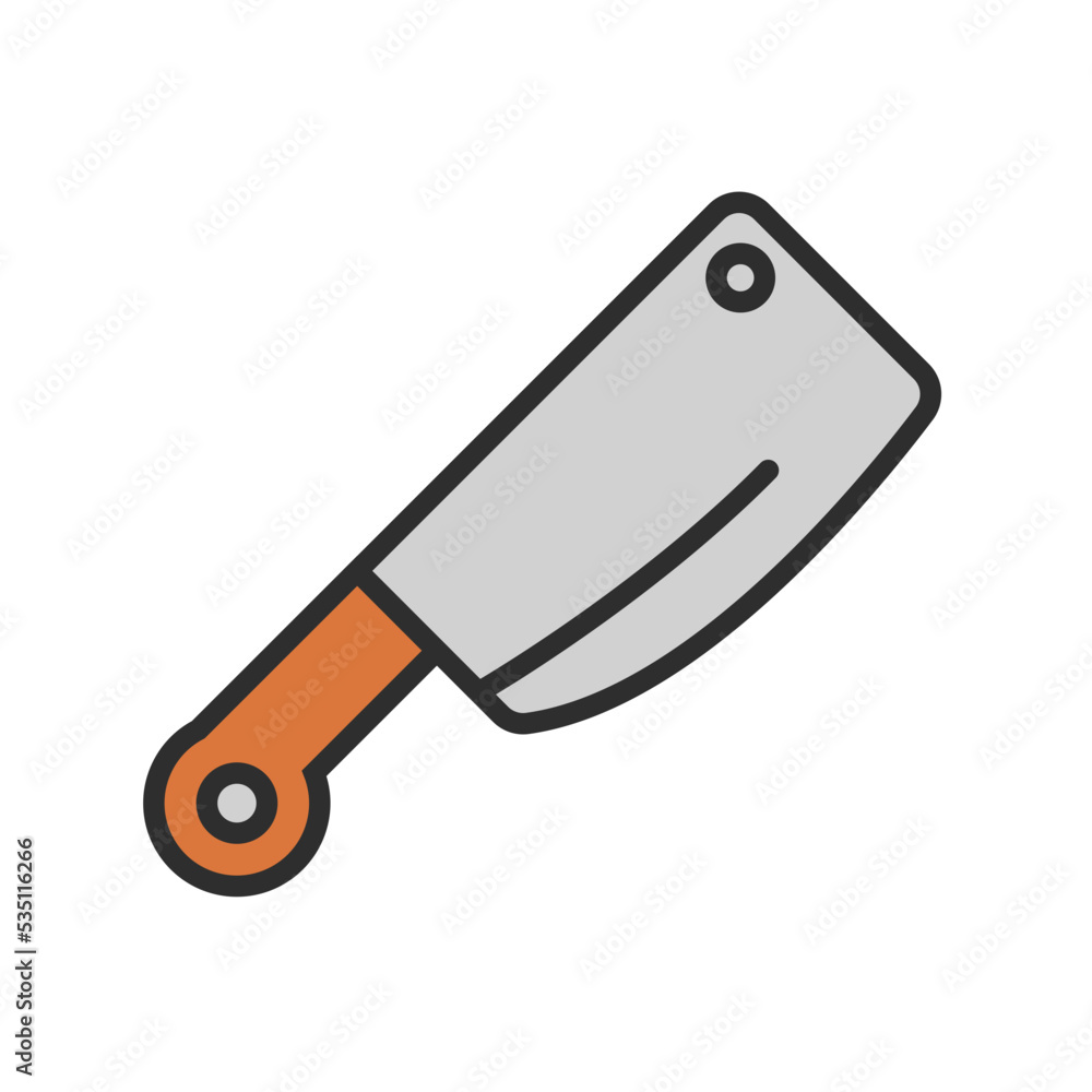 Knife Kitchen Set Tool Icon Flat Design Knife Kitchen Set Tool Icon Flat Design